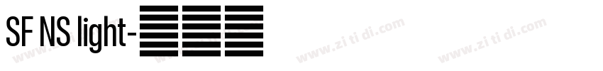 SF NS light字体转换
